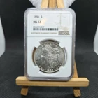 1886 Morgan Silver Dollar NGC MS 62 US Mint $1 Coin Philadelphia Mint