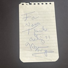Keenan Wynn d1986 signed autograph 2x5 cut American Actor in The Hucksters