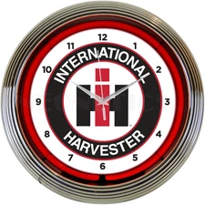 8CASEH International Harvester Neon Clock