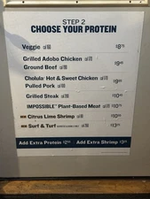 Qdoba Mexican Eats Magnetic Menu Board