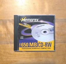 MEMOREX CD-RW - 650 MB high speed 74 Min. CD Prof. Rewritable - NEU