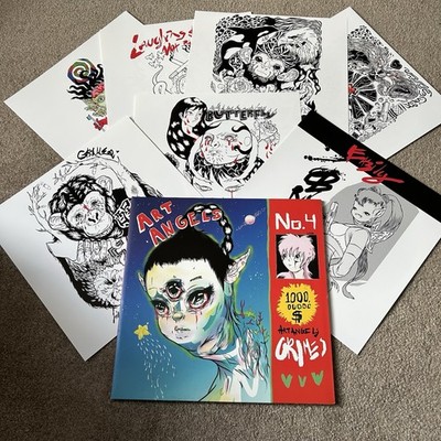 Grimes   Art Angels Vinyl Record BLACK 2015 w/ Art Prints