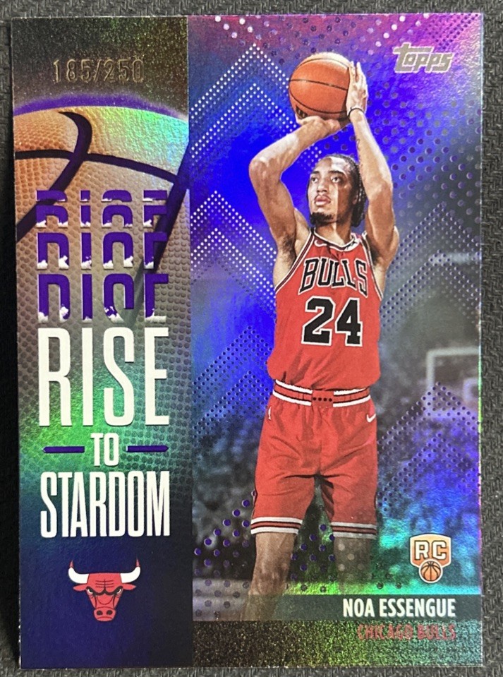 2025 Topps Basketball Noa Essengue Rise to Stardom Insert Purple /250 RC #RTS-12
