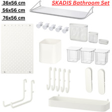 IKEA SKADIS Home Bath Accessories Wall Storage Organizers Shelf Pegboards Hooks