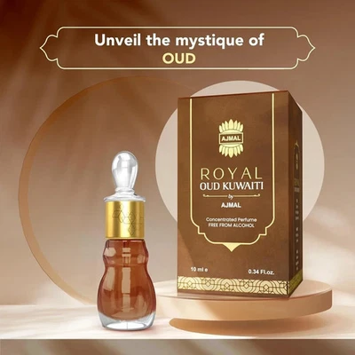 Ajmal Royal Oud Kuwaiti Unisex Parfümöl Oud Attar Duft 10ml Agarwood