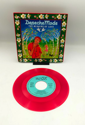 Depeche Mode The Meaning Of Love Vinyl Single Schallplatte 7'' Red Coloured Rot