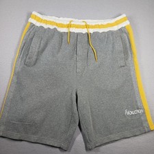 VTG Fubu Circa XC11 Y2K Shorts Men THICK  HEAVY Gray, Yellow, White Hip Hop XL