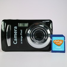 16.0MP Unbranded Digital Camera Black Tested