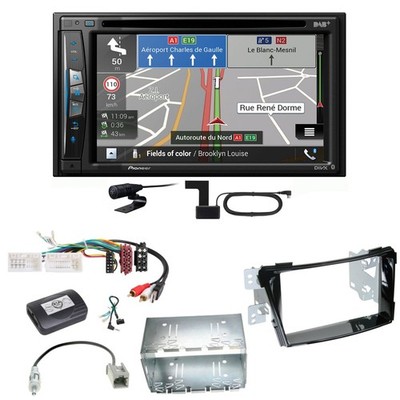 Pioneer AVIC-Z730DAB Navigation Bluetooth USB MP3 Einbauset für Hyundai i40 VF