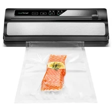 Nutrichef Electric Air Sealing Preserver System with Reusable Vacuum Food Bags