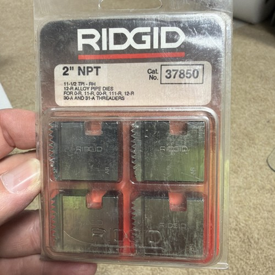#ad #ad RIDGID 37850 2quot; NPT Right Hand Pipe Threading Die Set w Pipe Die Attachment $37.85