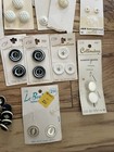 Vintage Lot Of 96 Black White And Gray Buttons Costumers, Lapetite, Etc — photo 2