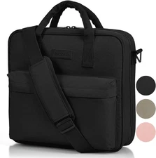 Sturdy 3 Ring Zipper Binder With Shoulder Strap For School - CA1494, Black 