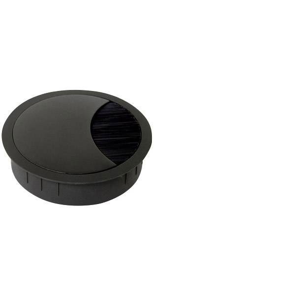 Bachmann Cable Grommet Zinc Lockable Cover 80mm Black