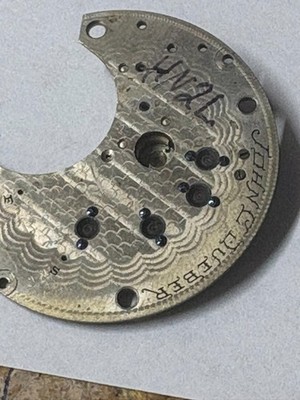 HAMPDEN 18 SZ  POCKETWATCH HN2L LOWER PLATE W/6 JEWELS --- B- 173