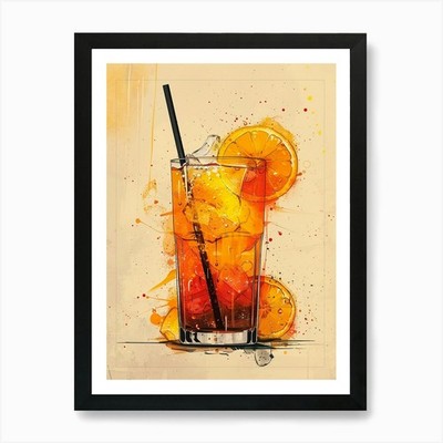 Aperol Spritz Art Print 134 Art Pri Framed Wall Art Poster Canvas Print Picture