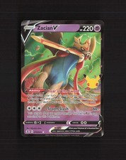 Zacian V 016/025 Celebrations Stamped Ultra Rare Holo Pokemon Card NM