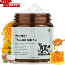 Beef Tallow for Skin, Tallow and Honey Balm, 100% Grass-Fed Beef Tallow, Deep Mo