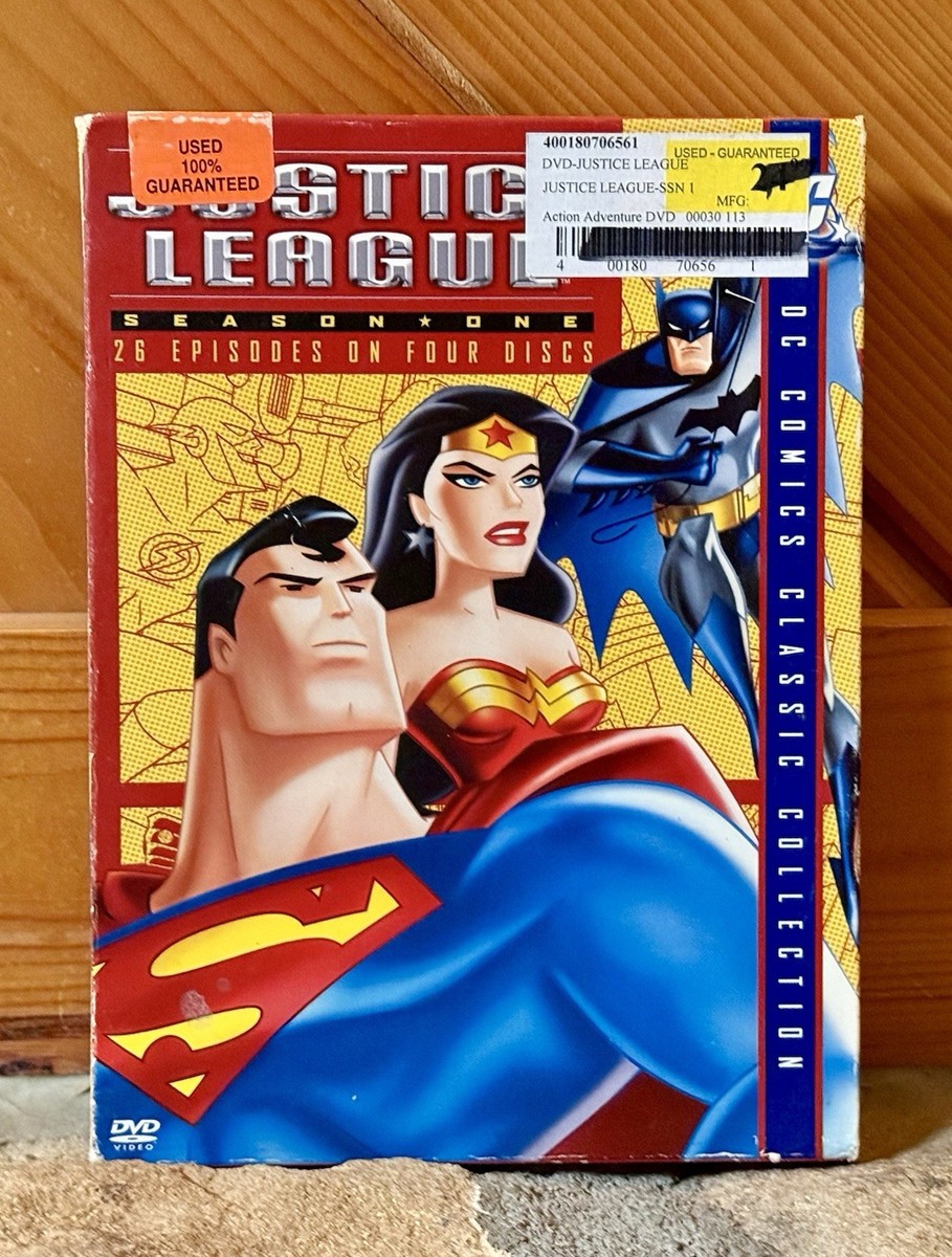 Justice League Season 1 DVD 4-Disc Set DC Comics Classic