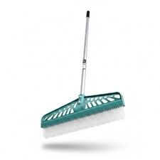 Artificial Turf Rake with Adjustable Steel Handle Garden Carpet Debris Brush