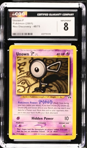 Unown [F] (Unlimited) graded CGC 8 for sale on eBay