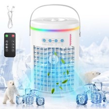 Mini Mobile Air Con, Evaporative Air Cooler with 1400ml Water Tank, Portable