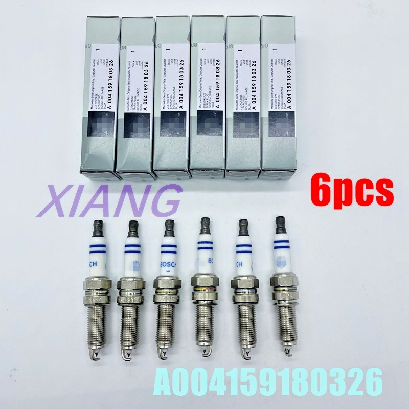 NEW 6PCS A004159180326 Platinum Spark Plugs YR7MPP33 For Mercedes Benz