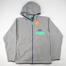 Patagonia Kids XL 14 Micro D Snap T Fleece Jacket - Forever Gray