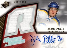 2005-06 SPx #223 Daniel Paille RC Auto Jersey /1999 - HKY