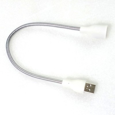 USB Male to Female Extension Cable LED Light Adapter Metal Hose for PC Notebook
