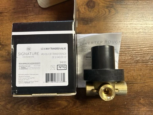 Signature Hardware SH6101 1/2 6 Way Transfer Rough In Valves 475042 - Picture 1 of 3