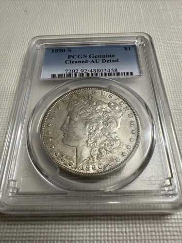 1890 S Morgan Silver Dollar PCGS AU