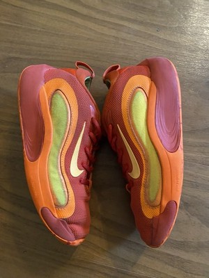 Nike IsoFly Big Kids Basketball Shoes US 2Y Orange Red Yellow FN4384-800