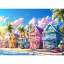 300 Pieces Jigsaw Puzzles for Adults, Color House Puzzle for Adults Children ...