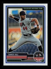 Tanner Hall 2023 Panini USA Baseball Stars & Stripes #69 Chrome Rookie RC