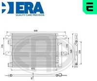 ERA 667120 Kondensator FüR Klimaanlage Kondensator Klimaanlage