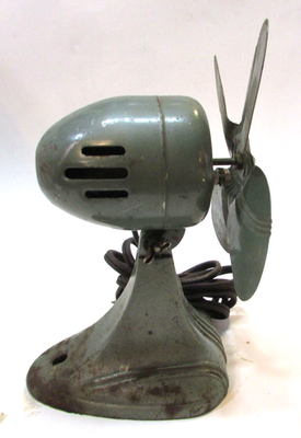 #ad #ad Antique 1930s Dominion Cast Iron Small 8quot; Electric Table Desktop Fan Works 4 lbs $55.00