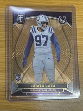 2024 Panini Totally Certified Mirror Neon Orange #156 Laiatu Latu RC #/399