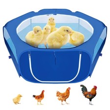 Foldable Portable Small Animals Playpen,Breathable Mesh Chicks Cage,Waterproo...