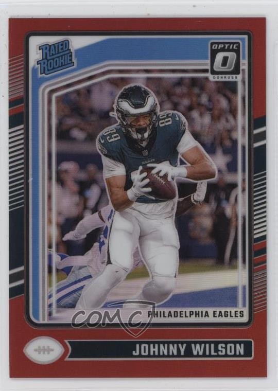 2024 Panini Donruss Optic Rated Red Prizm /125 Johnny Wilson #256 Rookie RC 05jo