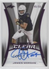 2020 Leaf Trinity Clear Auto Pink Foil 45/50 James Morgan #CA-JM1 Auto 7m3