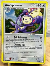 Mysterious Treasures Ambipom 3/123 Holo Rare Pokemon Holo HP/DMG on eBay