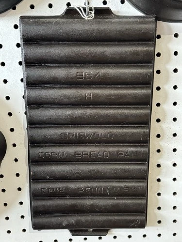 Antique Griswold No. 22 954 Corn Bread Cast Iron Pan 11 Slot Stick Roll Erie PA