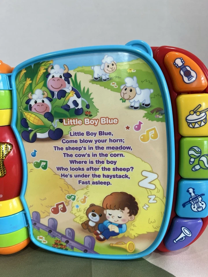 VTech Musical Rhymes Book Baby & Toddler Toy Educational Learning Red 6-36 Month - Image 4 of 4