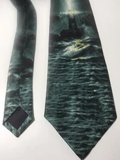 Neck Tie Lighthouse Steven Harris Novelty Religious Design Light House
