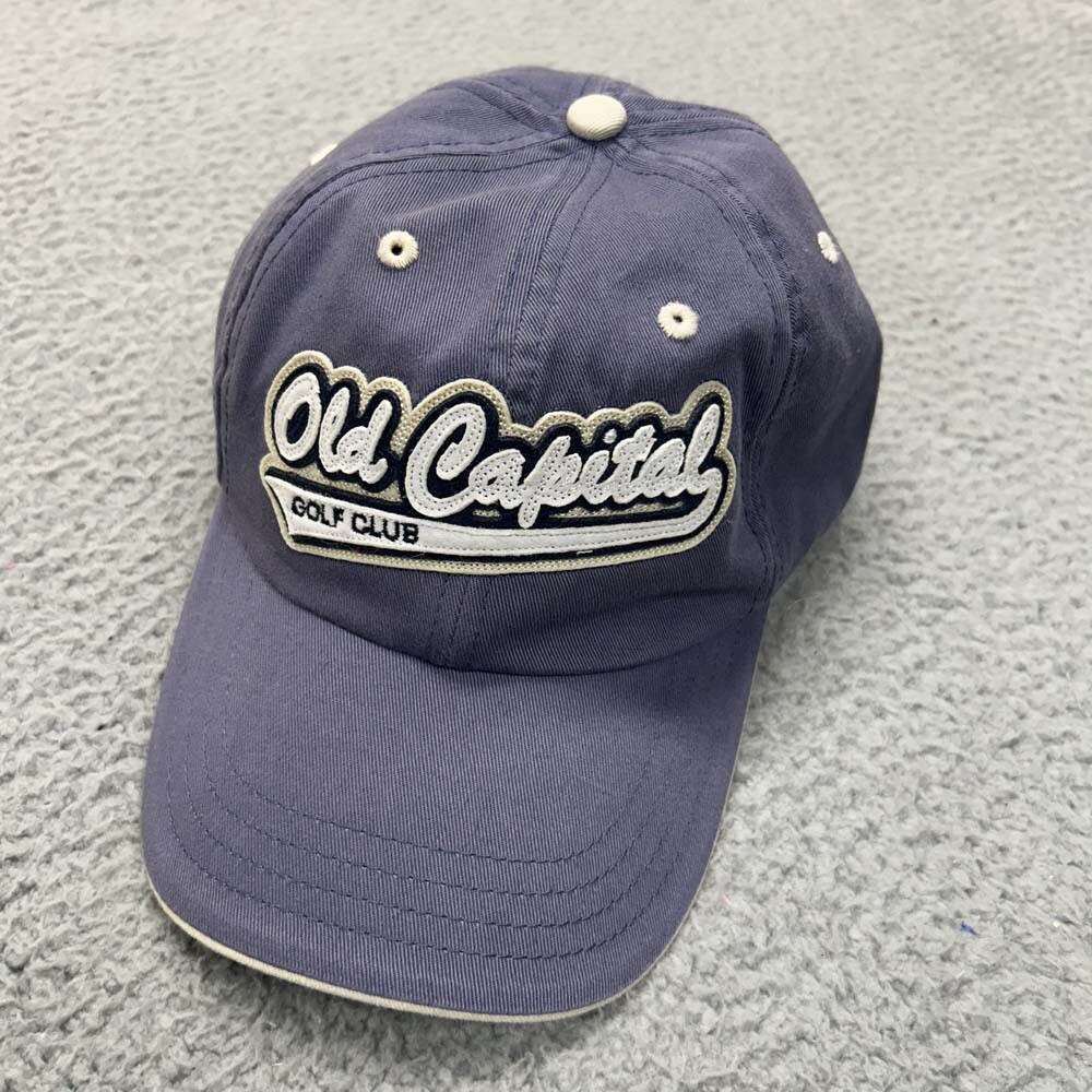 Old Capital Golf Club Hat Cap Mens One Size Strapback Spellout Harrison Indiana