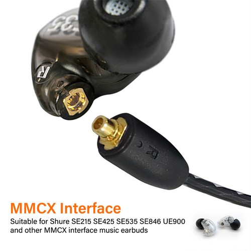 3.5mm to MMCX Cable central control HiFi Sound For Shure SE215/425/535/846 UE900 - Picture 3 of 9