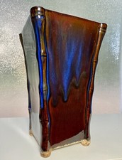 Chinese Jun Kiln Glazed Porcelain Bonsai Planter Pot 9.75&rdquo;x6&rdquo;