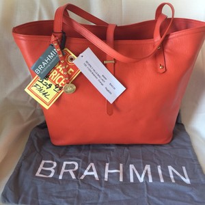 brahmin orange handbag