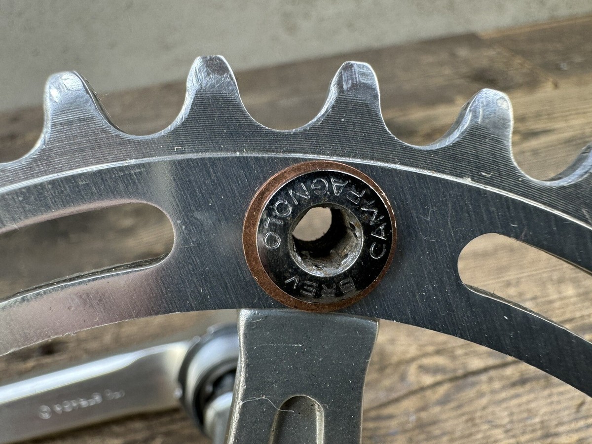 Pédalier Campagnolo Vintage 144 BCD 42 Dents - Manivelles 170mm Pour Vélo Route/BMX, Occasion
